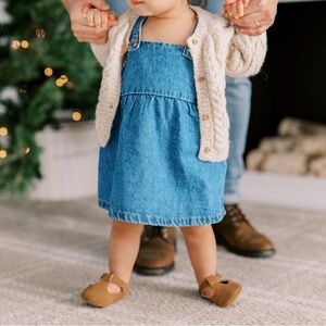 Zara Blue Denim Toddler Dress and Bloomers